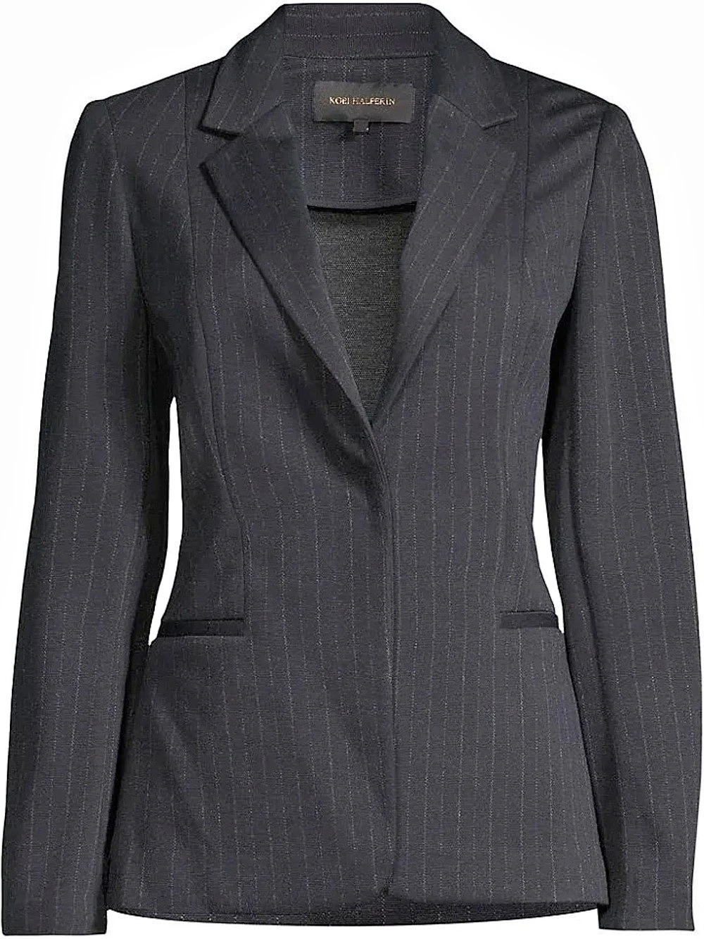 KOBI HALPERIN • Marian Blazer Jacket Navy pinstripe XXL soft style